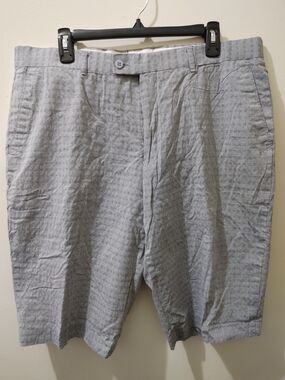 Linea Men's Light Gray Flat Front Shorts